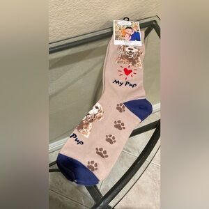 Fine Fit Golden Retriever socks